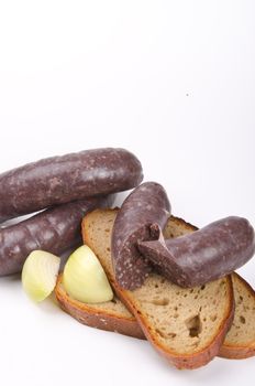 Krupniok traditional blood sausage in Polish cuisine