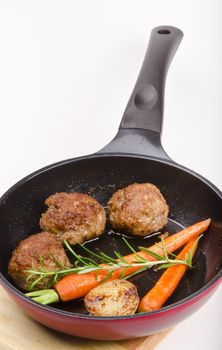 Rissoles with vegetables