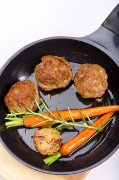 Rissoles with vegetables