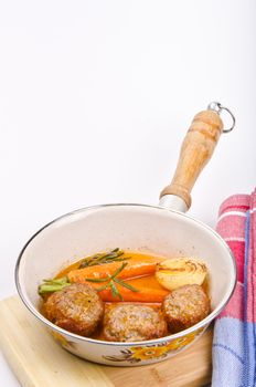 Rissoles with vegetables