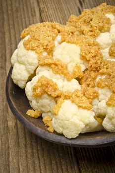 Cauliflower with breadcrumbs