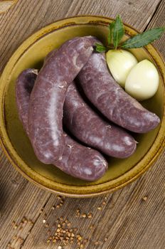 Krupniok traditional blood sausage in Polish cuisine