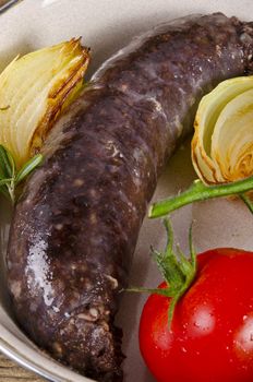 Krupniok traditional blood sausage in Polish cuisine