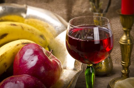 vine and fruits