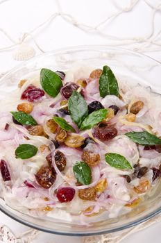 herring salad with cranberries