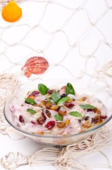 herring salad with cranberries