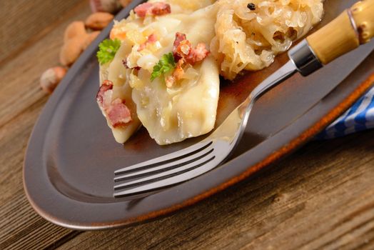 Pierogi.Polish christmas dish 