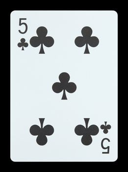 Playing cards - Five of clubs