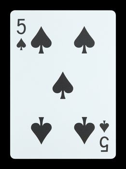 Playing cards - Five of spades