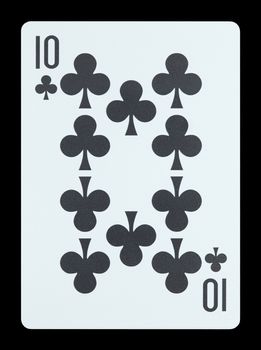 Playing cards - Ten of clubs