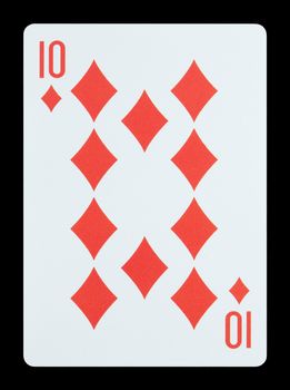 Playing cards - Ten of diamonds