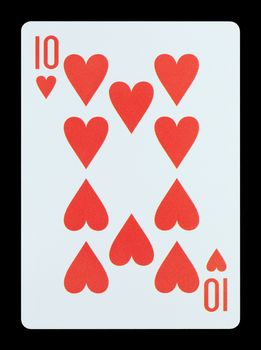 Playing cards - Ten of hearts