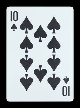 Playing cards - Ten of spades