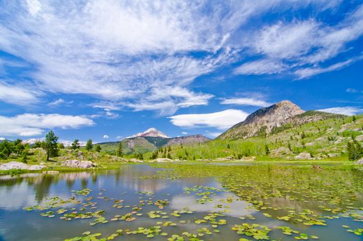 Beaver Lagoon in the San Juan Mountains in Colorado