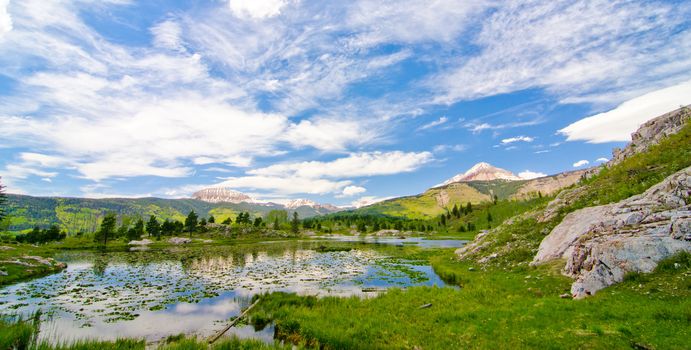 Beaver Lagoon in the San Juan Mountains in Colorado