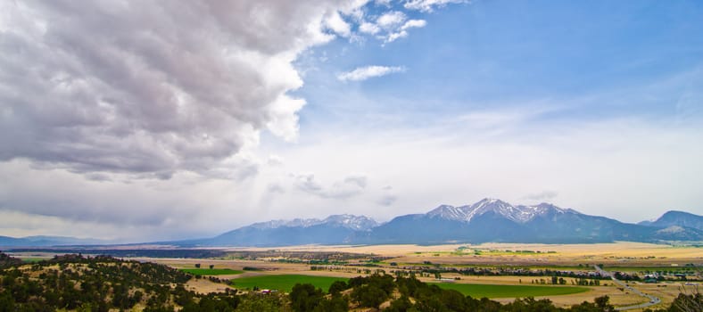 Rural Farming Valley in Colorado