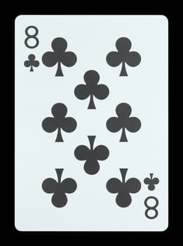 Playing cards - Eight of clubs