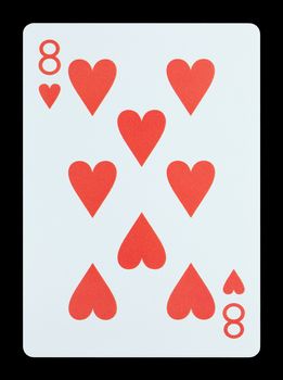 Playing cards - Eight of hearts