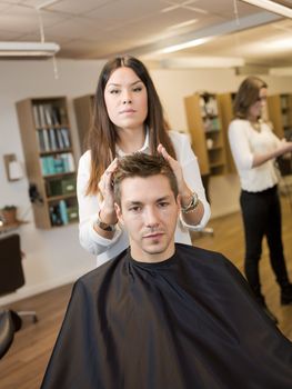 Adult man in a Beauty salon