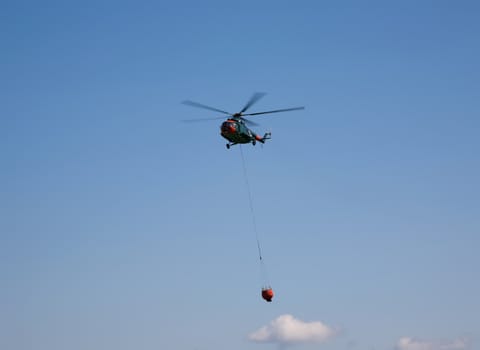 helicopter in the sky air show