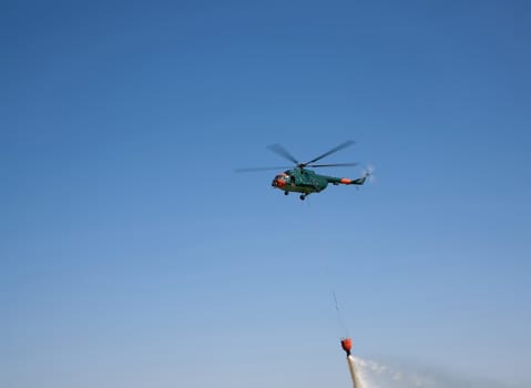 helicopter in the sky air show