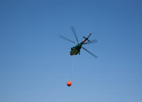 helicopter in the sky air show