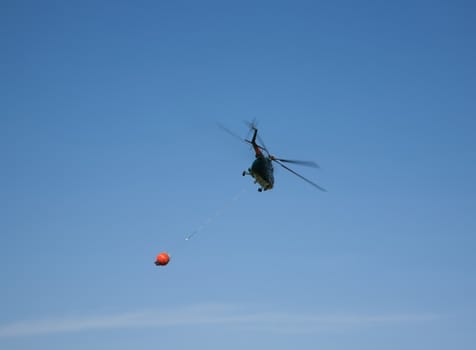 helicopter in the sky air show