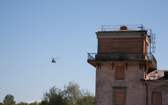 helicopter in the sky air show