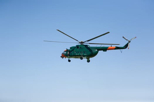 helicopter in the sky air show