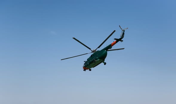helicopter in the sky air show