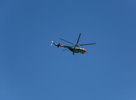 helicopter in the sky air show