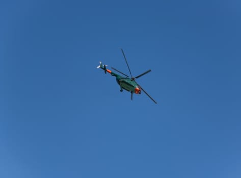 helicopter in the sky air show