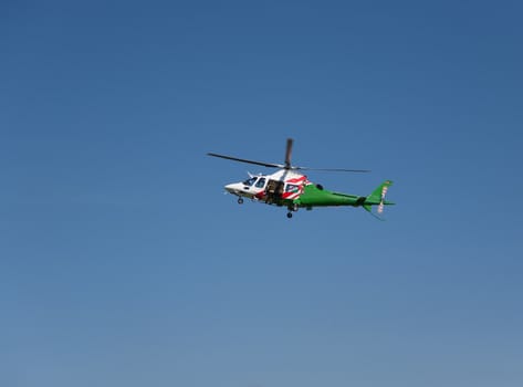 helicopter in the sky air show