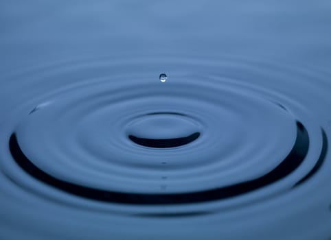  Blue Water drop and circles