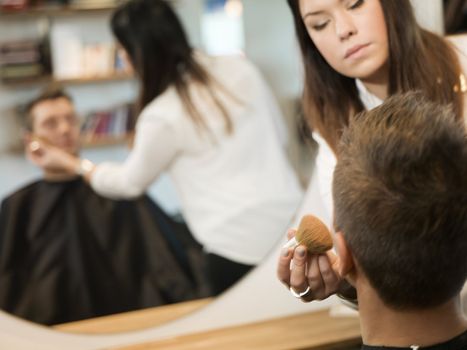 Young man at the Beauty salon