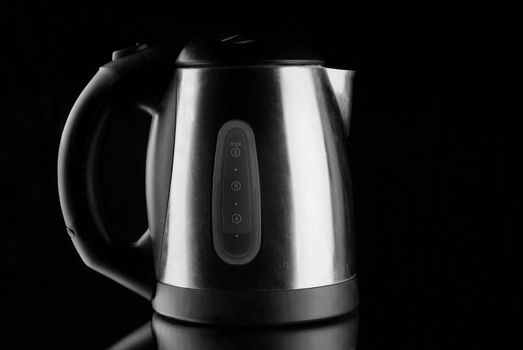 Electric Kettle with reflection on mirror
