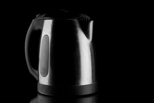 Electric Kettle with reflection on mirror
