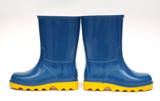 Rain boots wellington decision this way or that school or education concept