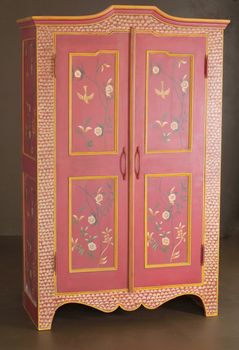 Hand crafted wooden cupboard