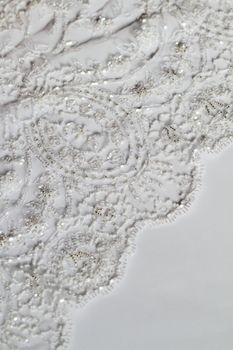 Detail of wedding dress (macro)