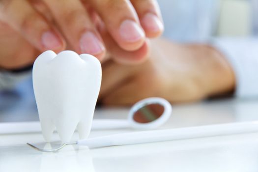 dentist holding molar,dental concept 







dental concept