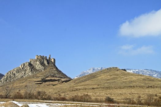 The castle ruins of Torockoszentgyorgy, Cetatea Coltesti, Romania