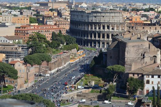 The Colosseum and the Roman Forum, Rome