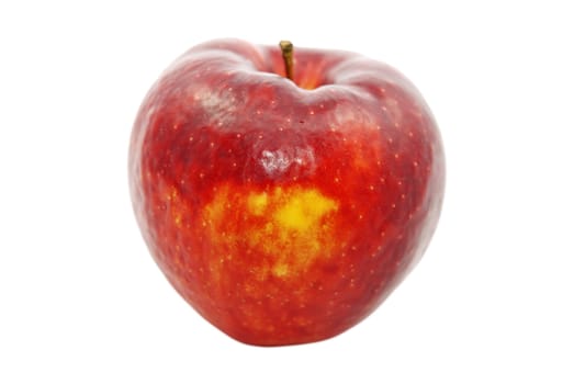 Big red apple isolated on white background