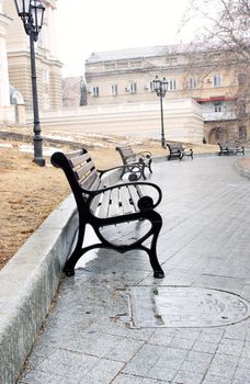 Benches near Odessa National Academic Theater of Opera and Ballet
