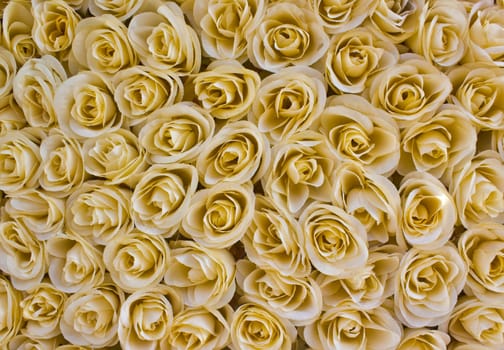 Abstract texture of plastic rose flowers.
