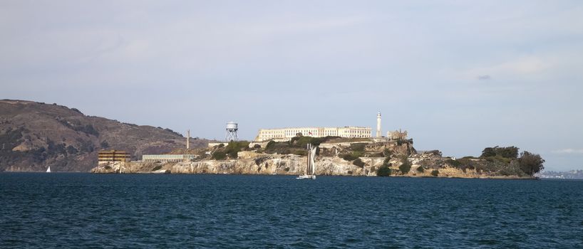 Alcatraz jail in San Francisco bay