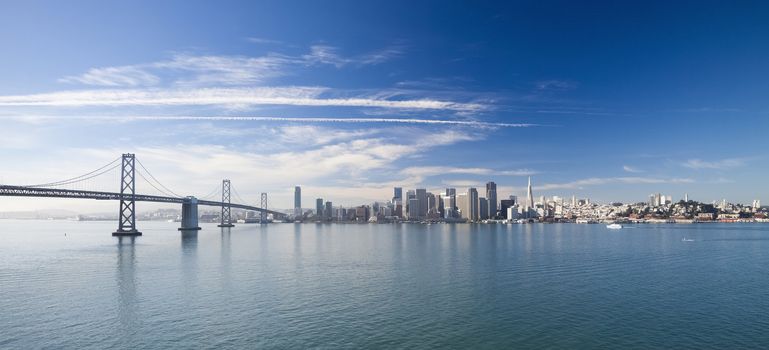 San Francisco Panorama with Bay bridge