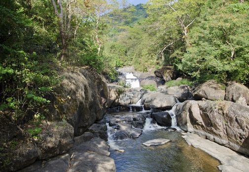 Nangrong, Beautiful Waterfall in Nakhon Nayok, Thailand 