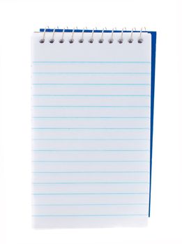 lined note book isolated on white background